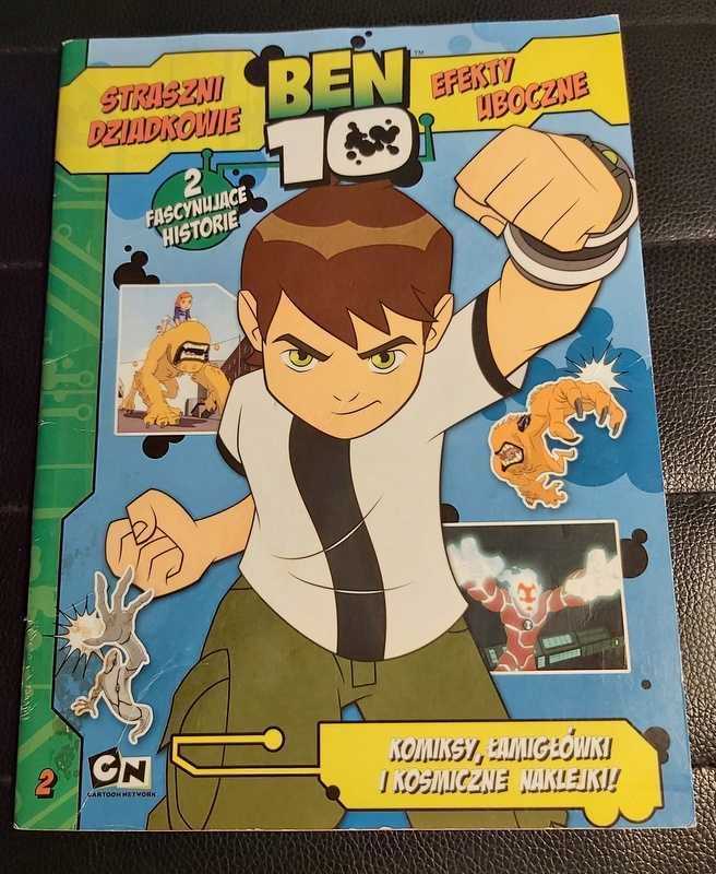 Komiks Ben 10 Straszni Dziadkowie, Efekty Uboczne z naklejkami