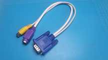Cabo adaptador VGA - S-video - vidéo composto
