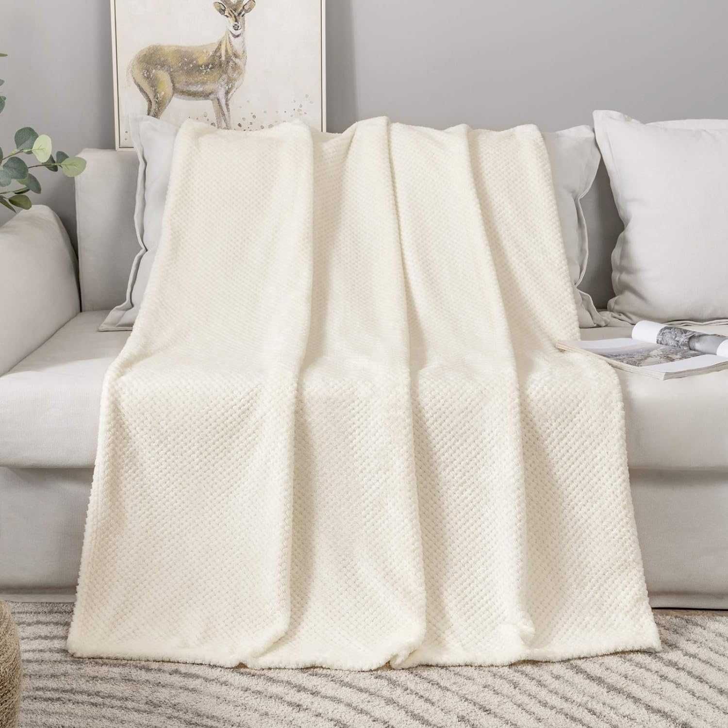 Nowy koc z flaneli/ kocyk /narzuta / pled / MIULEE / 125x150 /! 4689 !