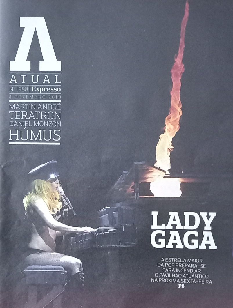 Lady Gaga em 2010 três revistas e conteúdos