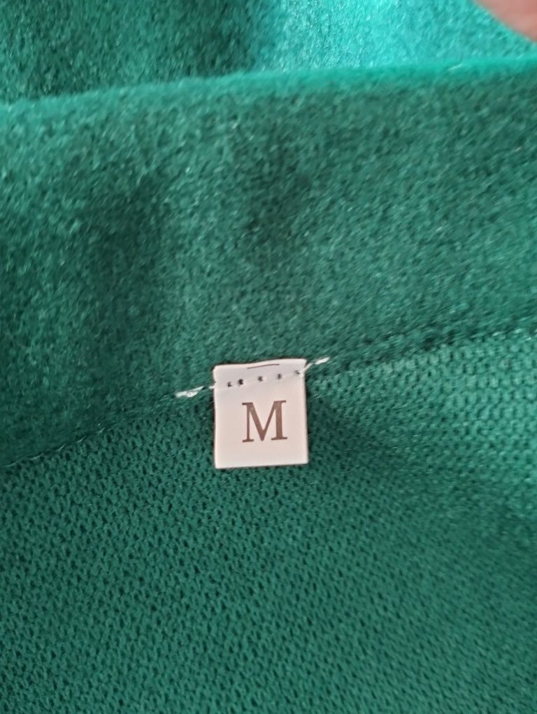 Zielony płaszcz oversize, rozmiar M.