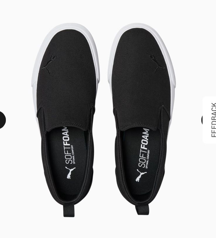 Сліпони, (Слипоны) жіночі Puma Bari Slip-on, чорні, 24 см, розмір 37,