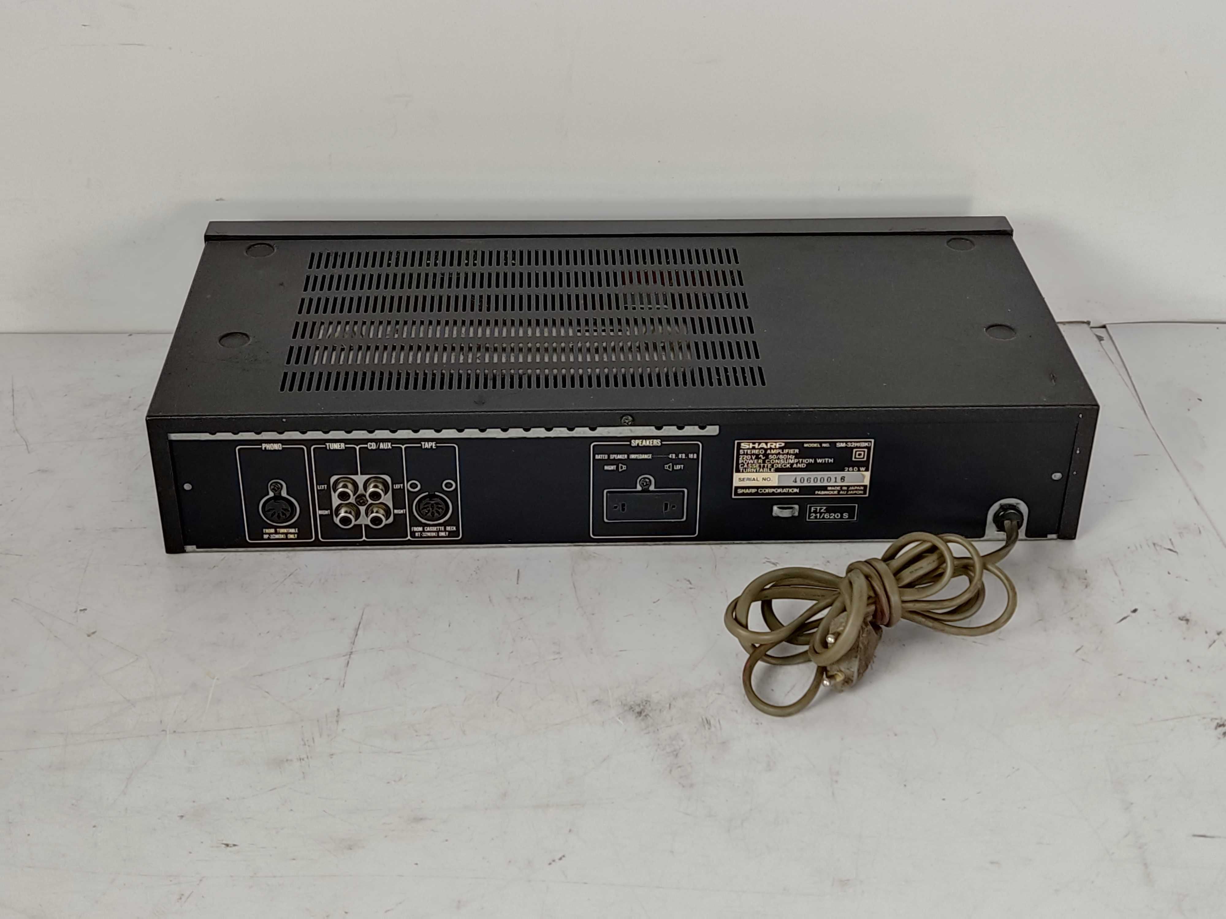 Wzmacniacz SM 32h bk 260W Sharp Equalizer Japan 4ohm tuner