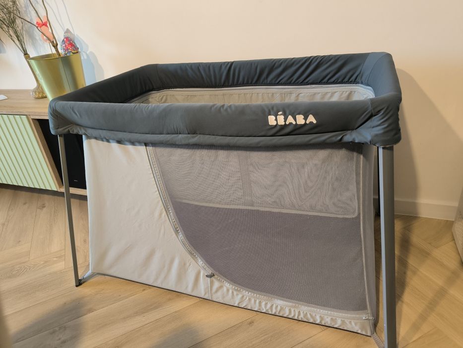 Łóżeczko turystyczne dziecięce BEABA Easy Sleep dwupoziomowe 3w1 Kojec