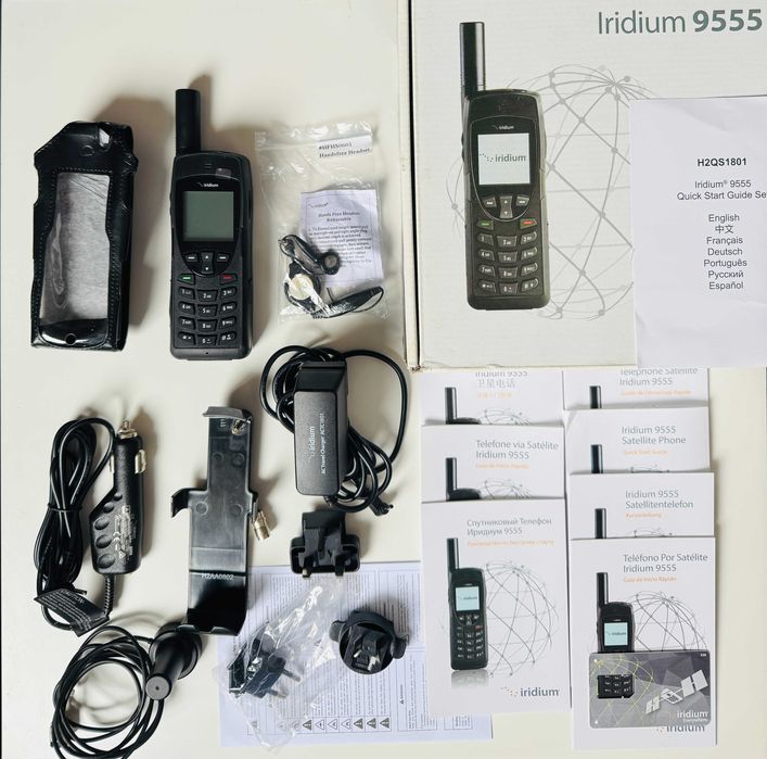 Iridium 9555 telefon satelitarny — pełen zestaw + karta prepaid gratis