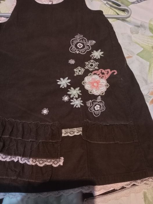 Sukienka swiateczna sesja zdjęciowa sztruks ciepła  2-3 l