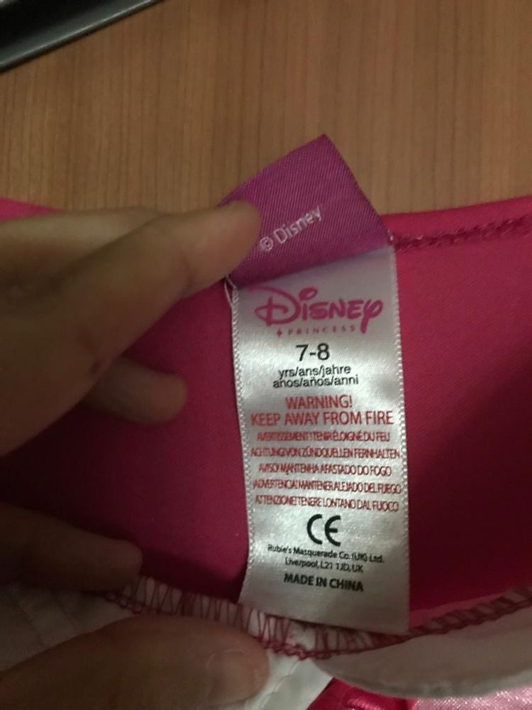 Vestido princesas rosa Disney