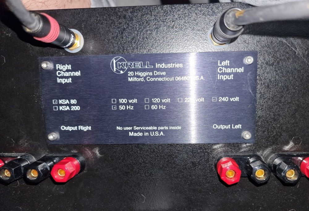 Krell KSA-80 końcówka mocy
