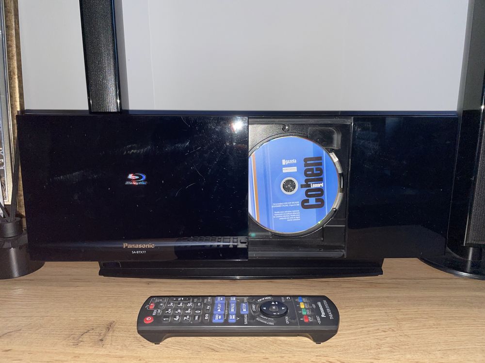 Kino domowe odtwarzacz Blue Ray CD DVD iPod panasonic mini wieża