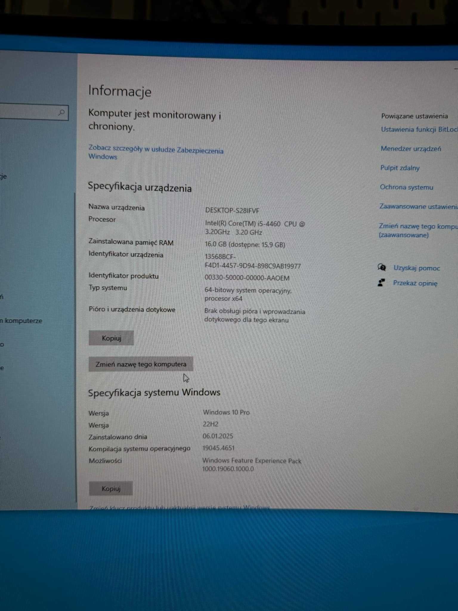 Komputer stacjonarny GT640 Windows10 i5