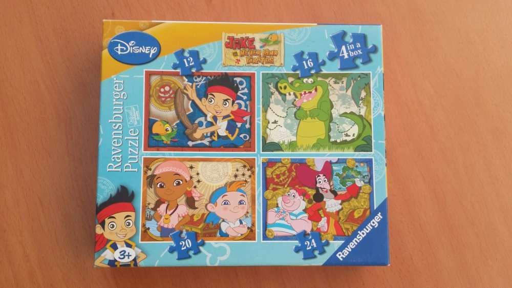 4 puzzles Jake e os piratas DISNEY