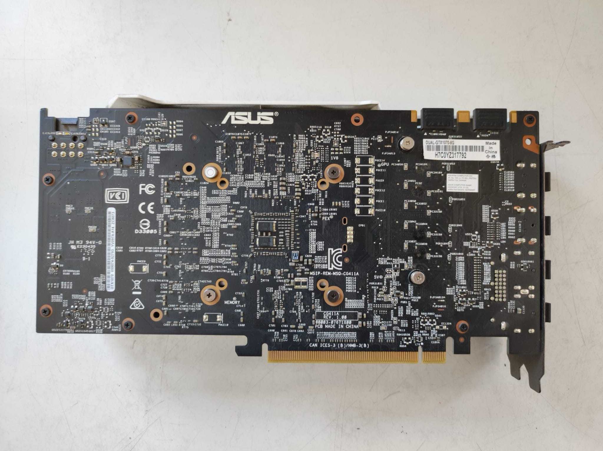 Asus GTX 1070 Dual 8GB