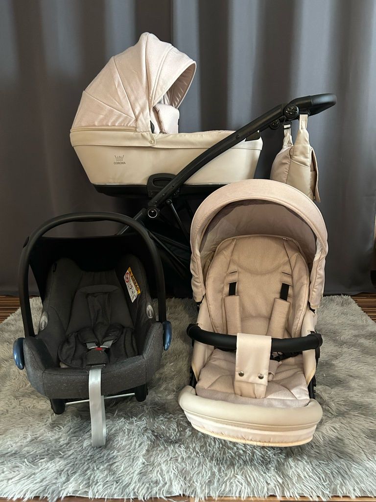 Wózek 4w1 Tako Junama Corona Lite  baza isofix maxi cosi