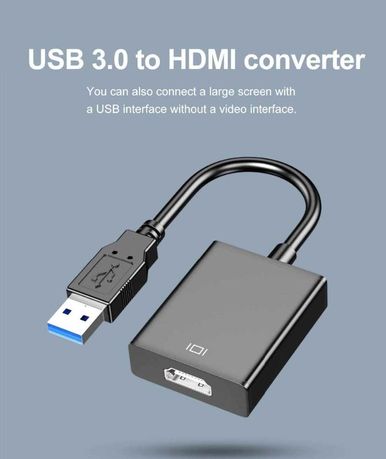 Adapter USB 3.0 na HDMI adapter do monitora lub TV