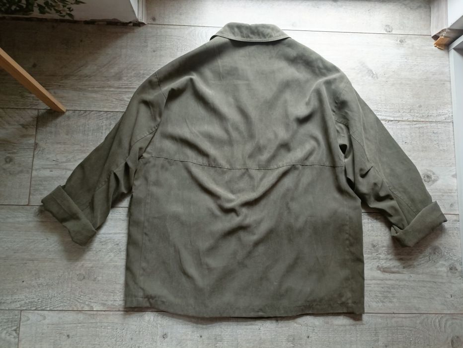Marynarka narzutka lub lekki płaszcz khaki, oversize, l-xl, stan bdb