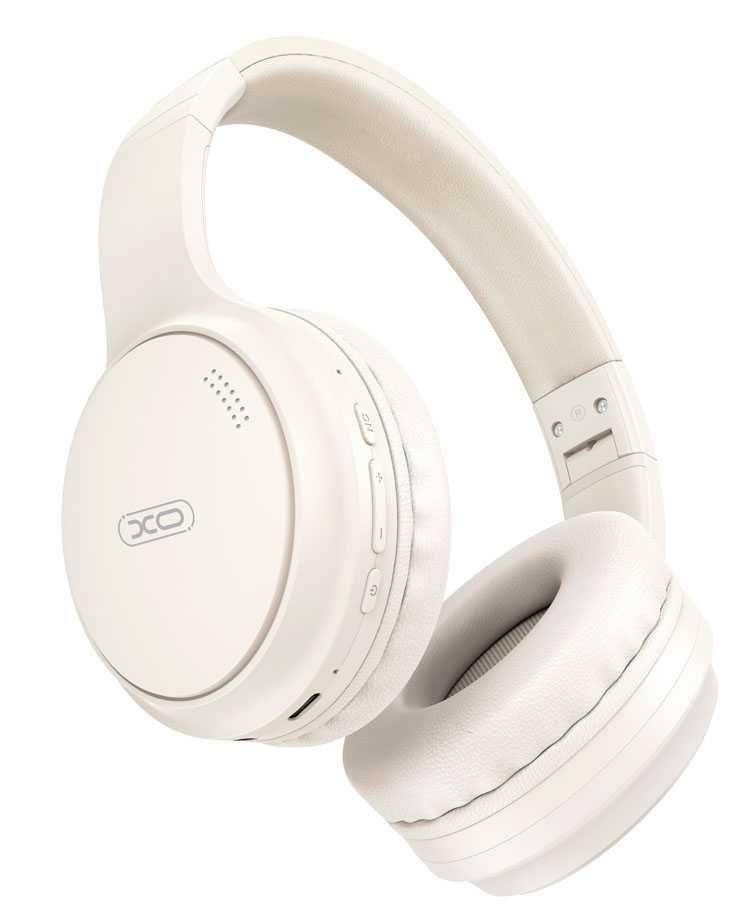 Słuchawki Bluetooth XO BE41 ANC białe 100 godzin słuchania muzyki