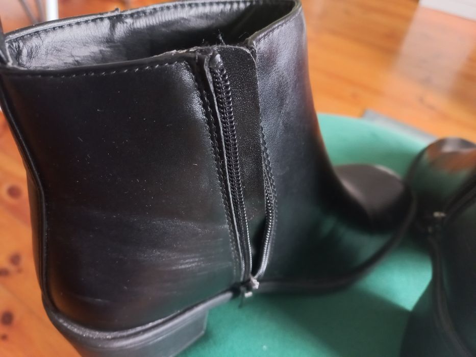 Botki damskie czarne rozm 37