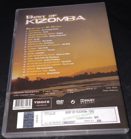 DVD Musica Kizomba Best Of kizomba original