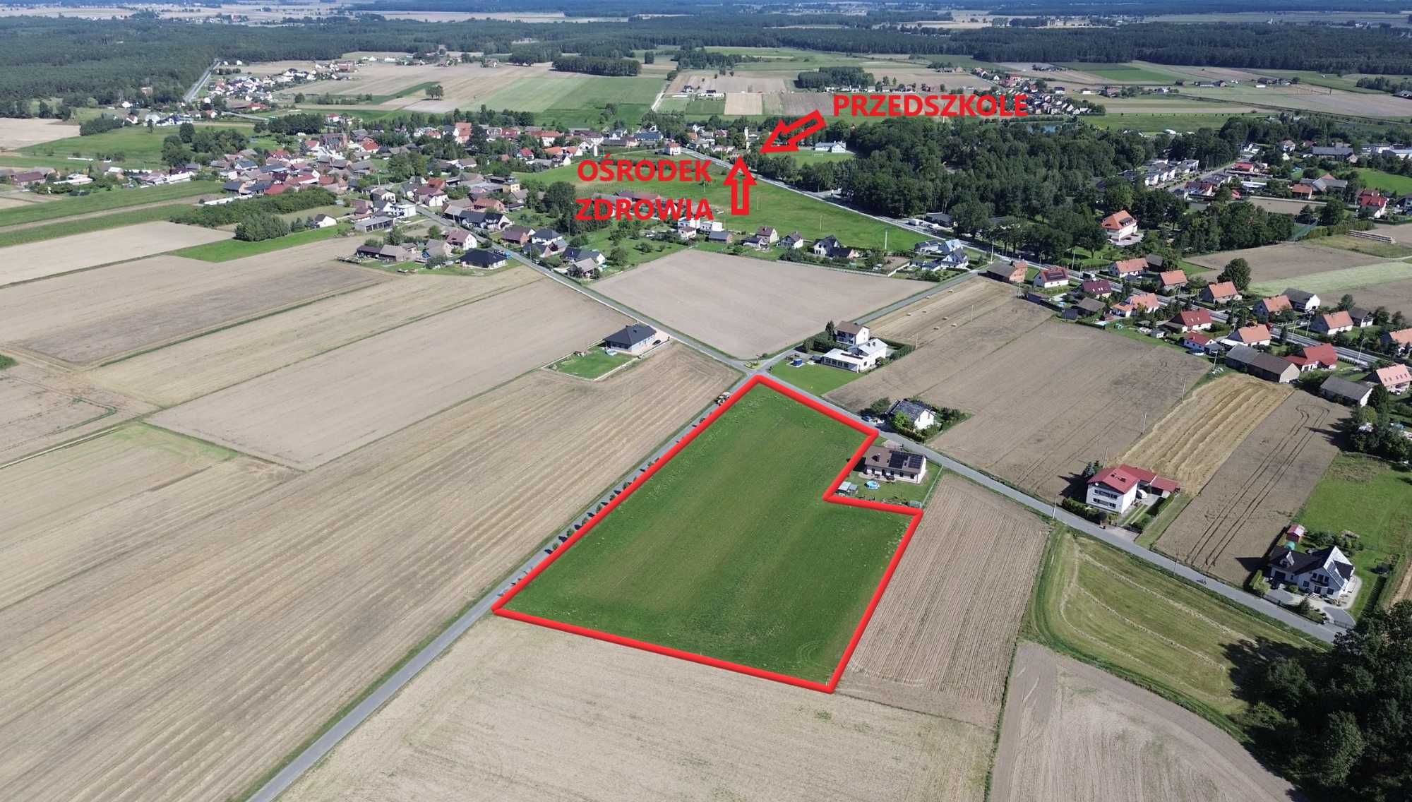 Działki budowlane Sieraków Śląski 1100m2