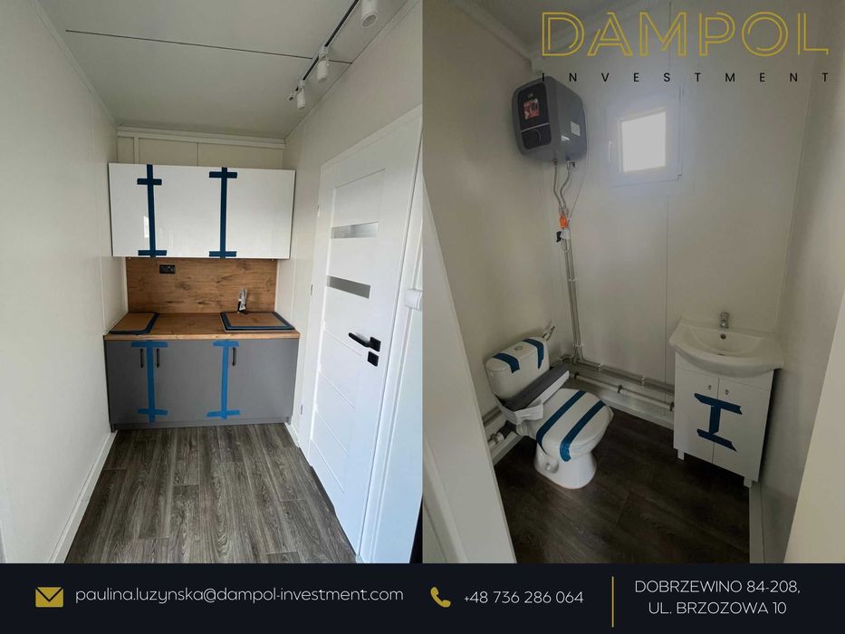 Pawilon/domek/mieszkalny/usługowy 7X3 / całoroczny 21m2/sklep/biuro