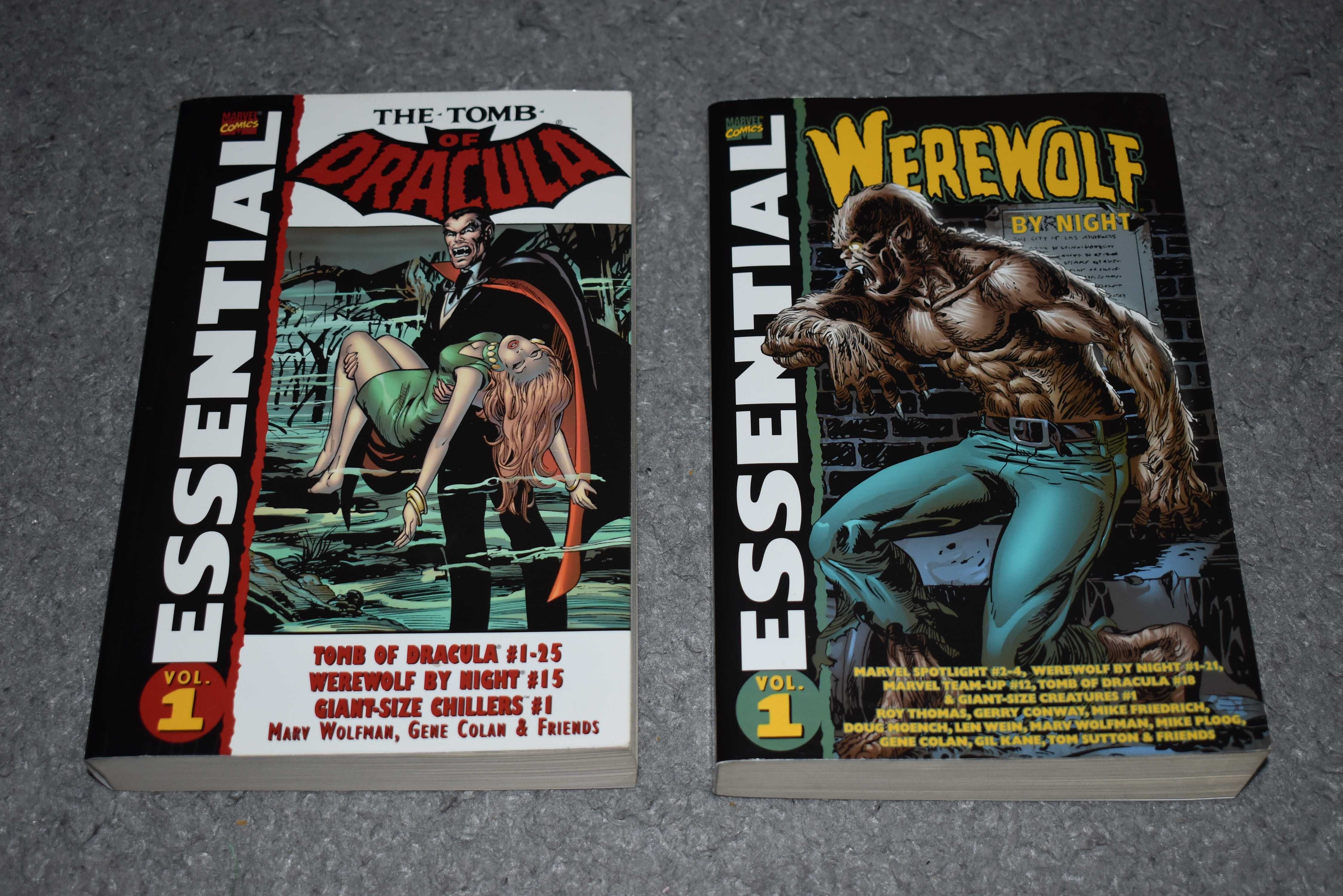 Komiks Essential Tomb Of Dracula Werewolf By Night vol 1 horror 2szt