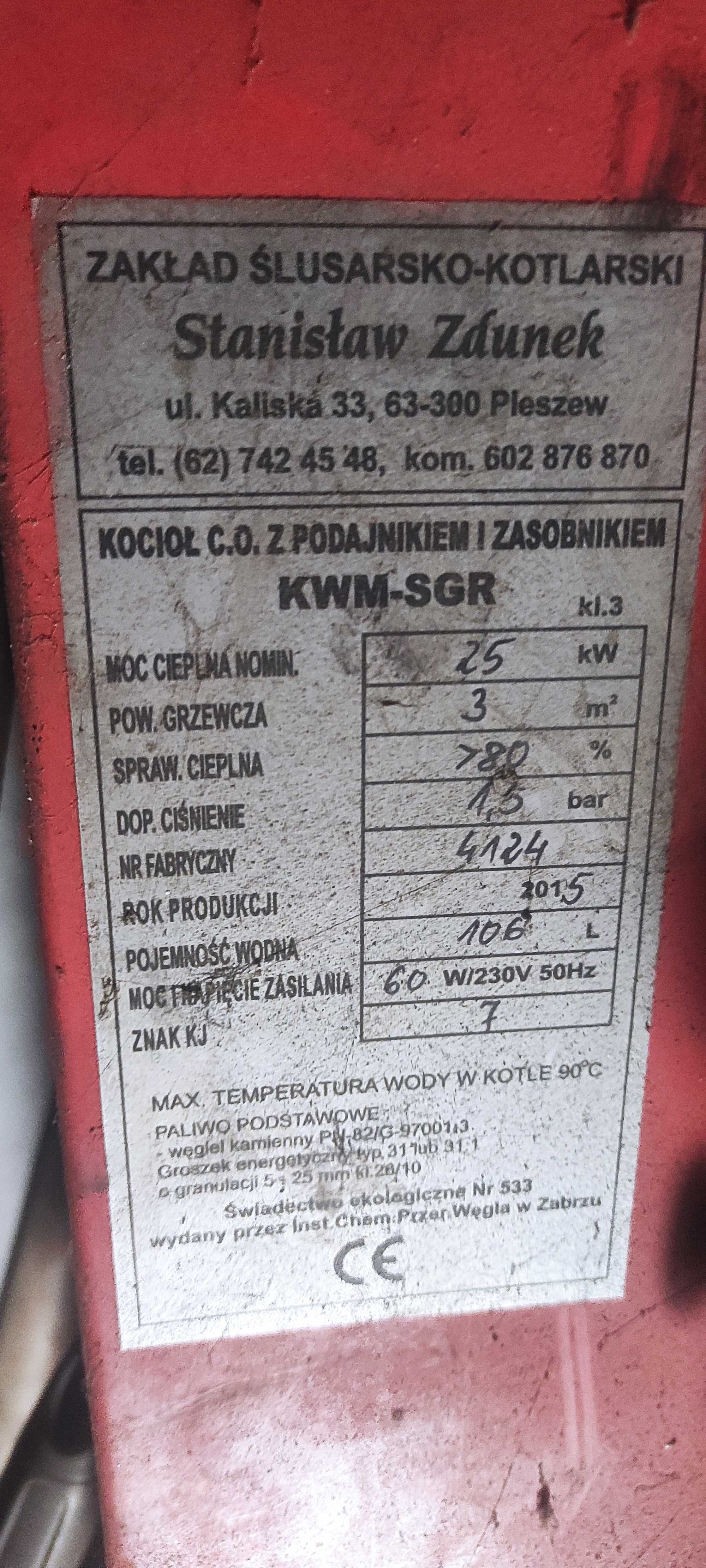Części do pieca na ekogroszek
