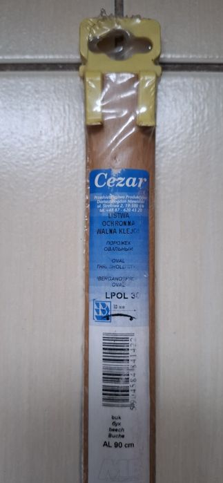 Listwa ochronna owalna klejona kolor buk