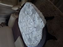 Boho serweta na stół perlowa