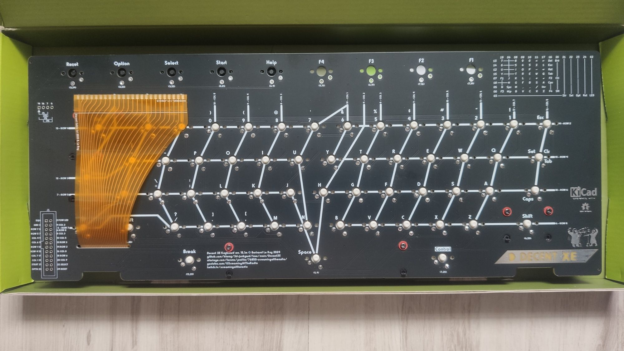 Atari XE Decent Keyboard klawiatura mechaniczna