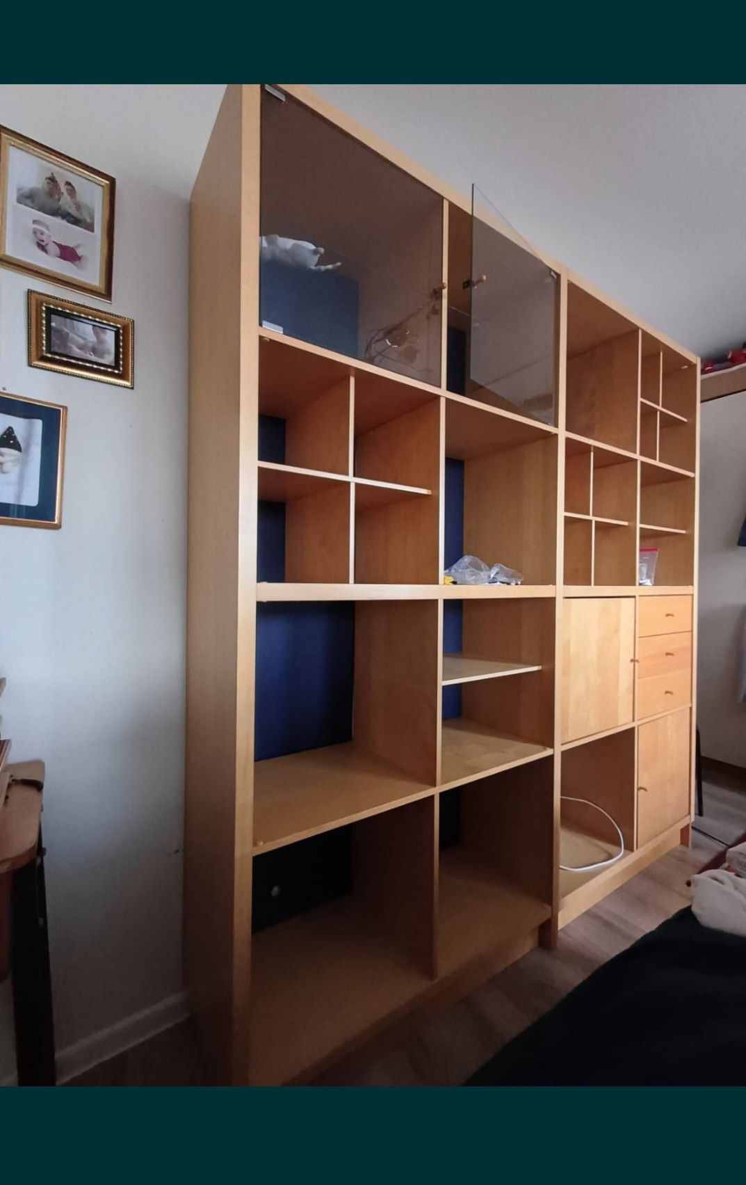 Meble ikea łózko minnen rosnące piętrowe antresola regał kubist