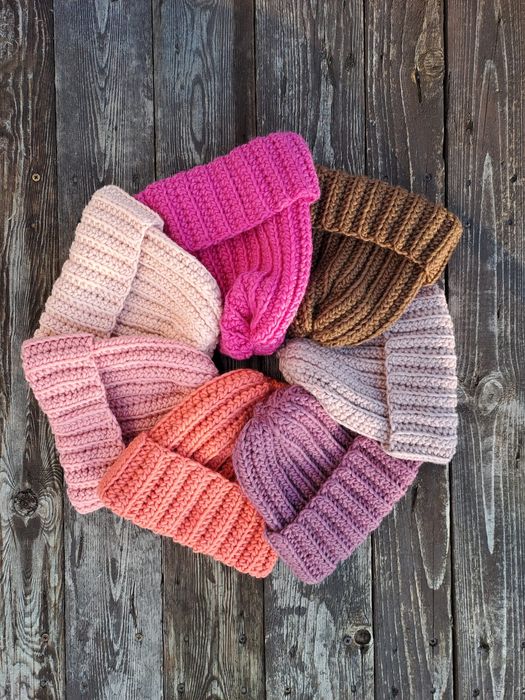 Czapka wełniana handmade wełna