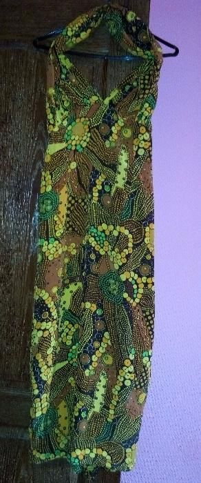 Нарядное открытое летнее праздничное вечернее платье "в пол"