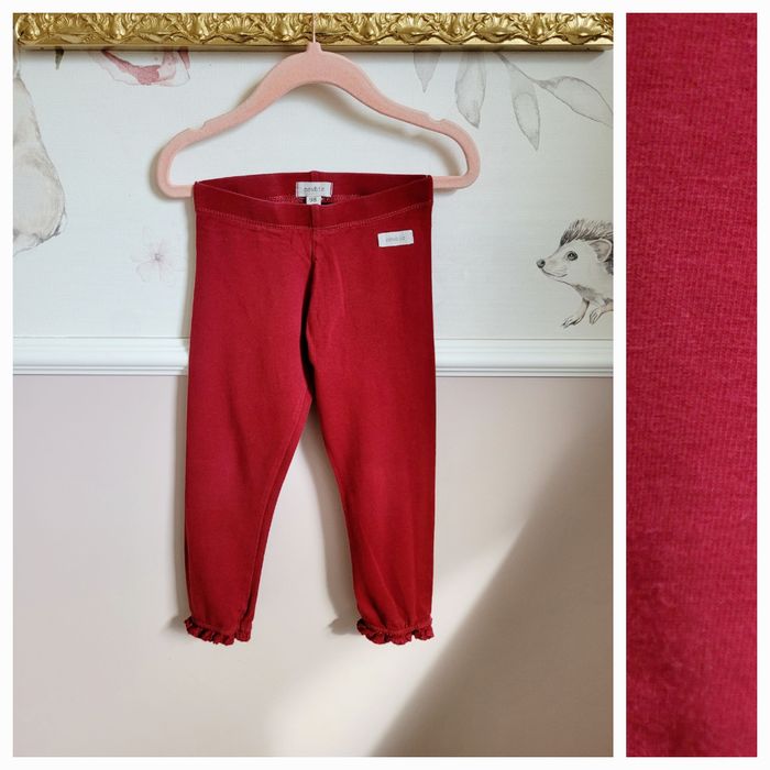 Spodnie 98 legginsy z koronką basic