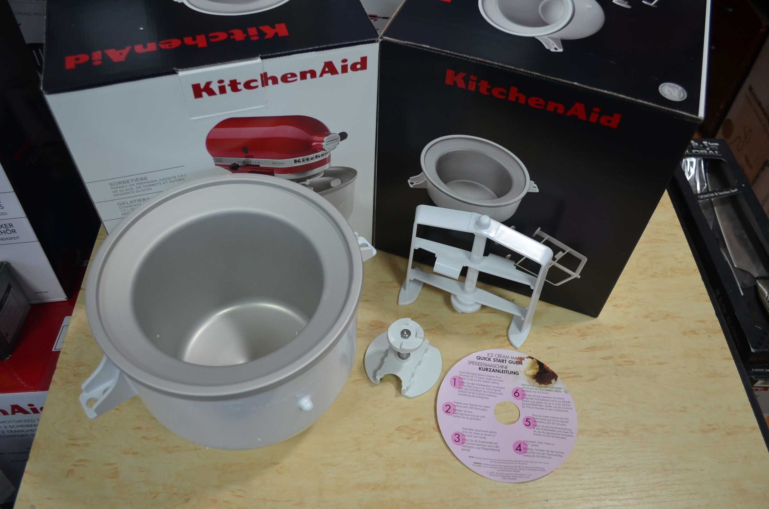 Чаша для приготовления мороженого KitchenAid 5KICA0WH планетарный микс