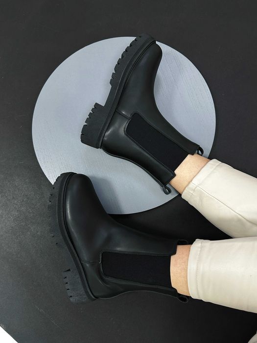 РОЗПРОДАЖ! БАЗОВІ ЧОРНІ ЧЕЛСІ, черевики 36-41 розміри