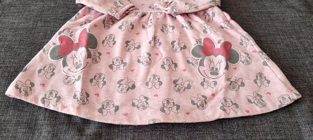 Sukienka dresowa Disney Minnie Mouse rozmiar 80