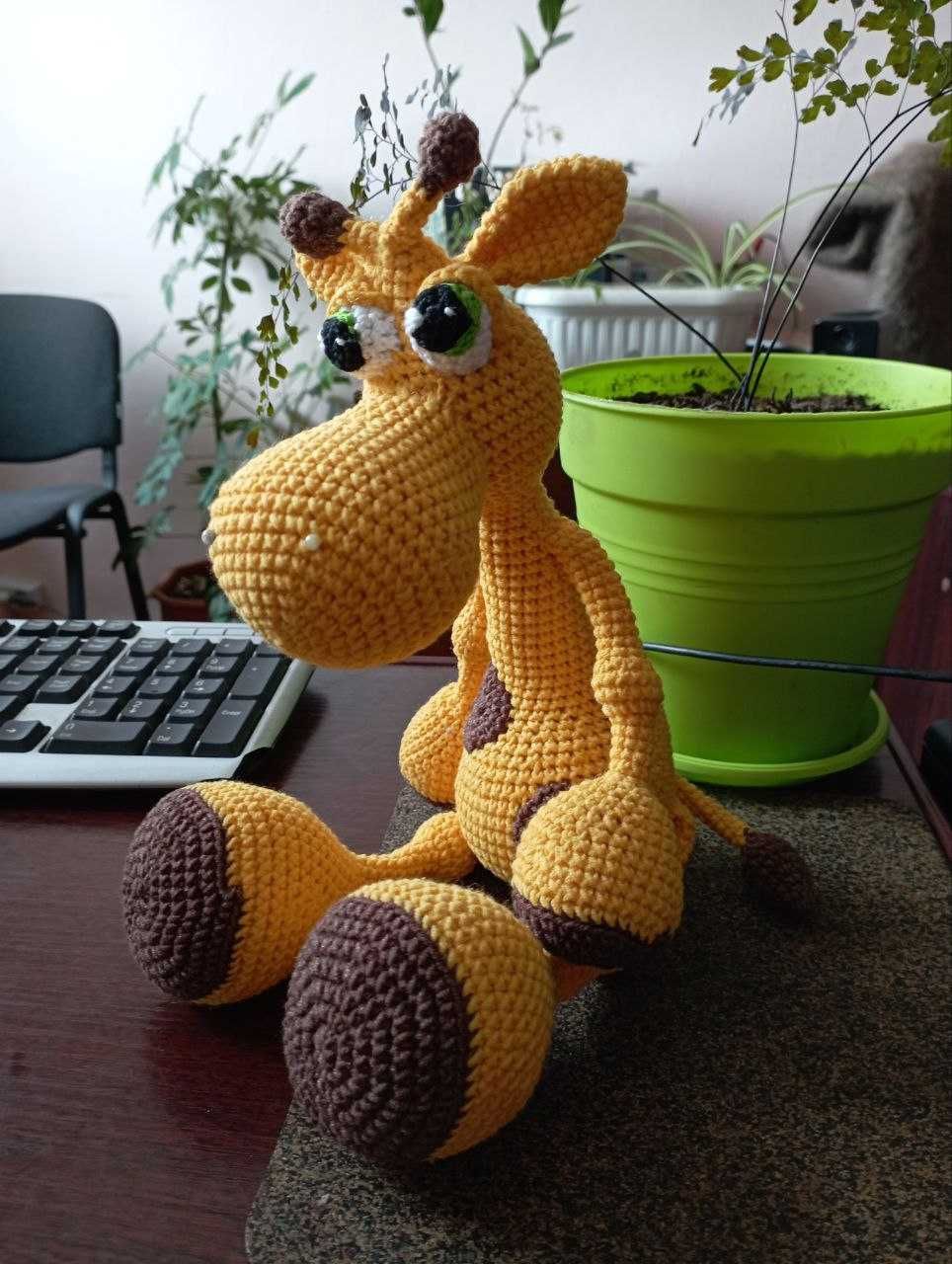 Іграшка «Жираф» в’язана ручна робота