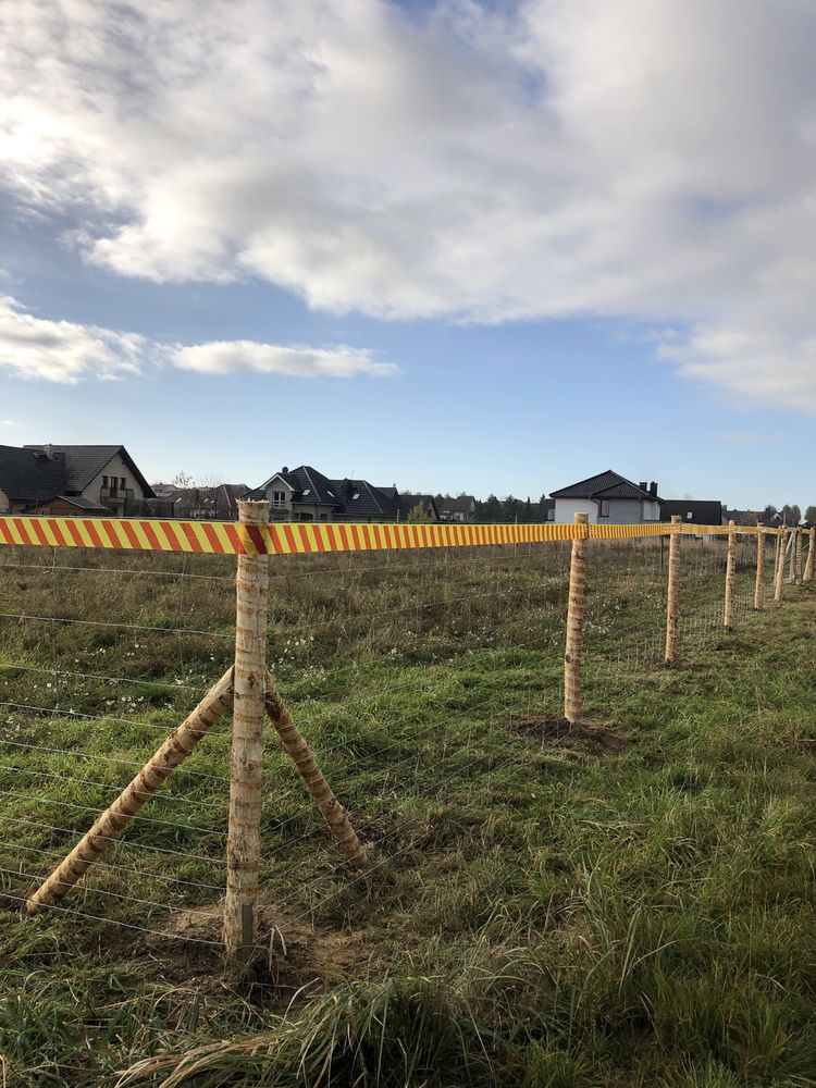 Ogrodzenie tymczasowe siatka leśna stemple ogrodzenie budowlane płot