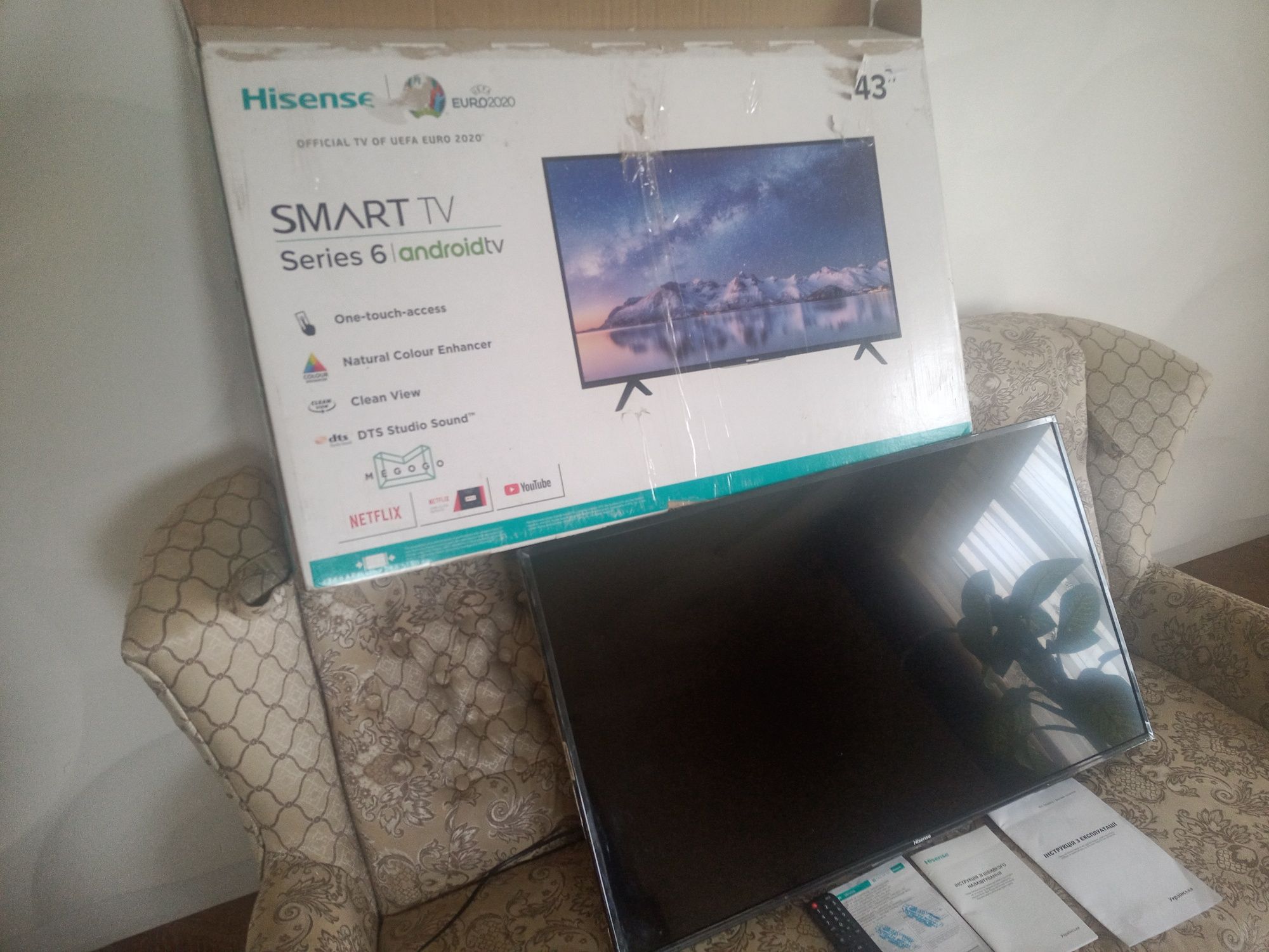 Телевізор Hisense 43B6700PA. Новий стан .