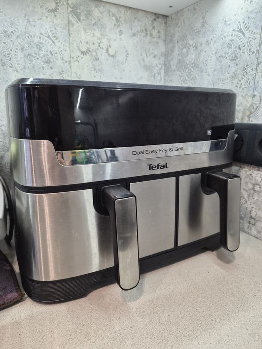Мультипіч аерогриль tefal dual easy fry & grill