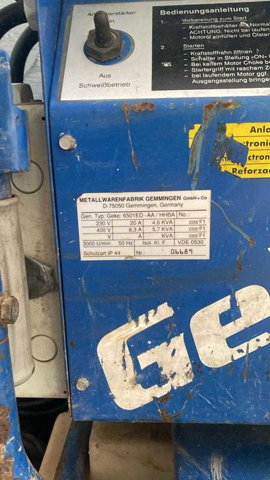 Agregat Prądotwórczy Geko 6501ED NIEMIECKI