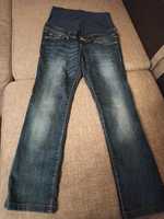 spodnie, jeansy ciążowe H&M, rozmiar 38
