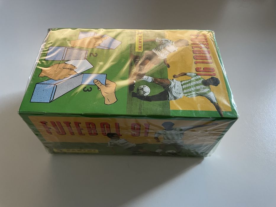 Caixa cromos futebol 1991 Panini Nova