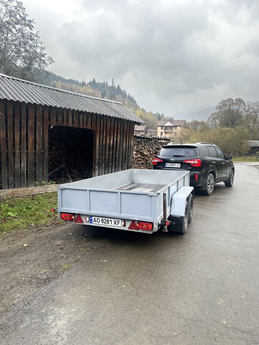 Прицеп 2 осний 2 осі з гальмами з тормозом