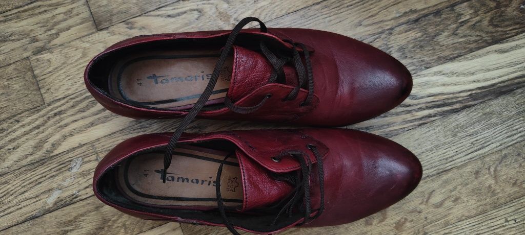 Туфли кожаные женские Tamaris р.41