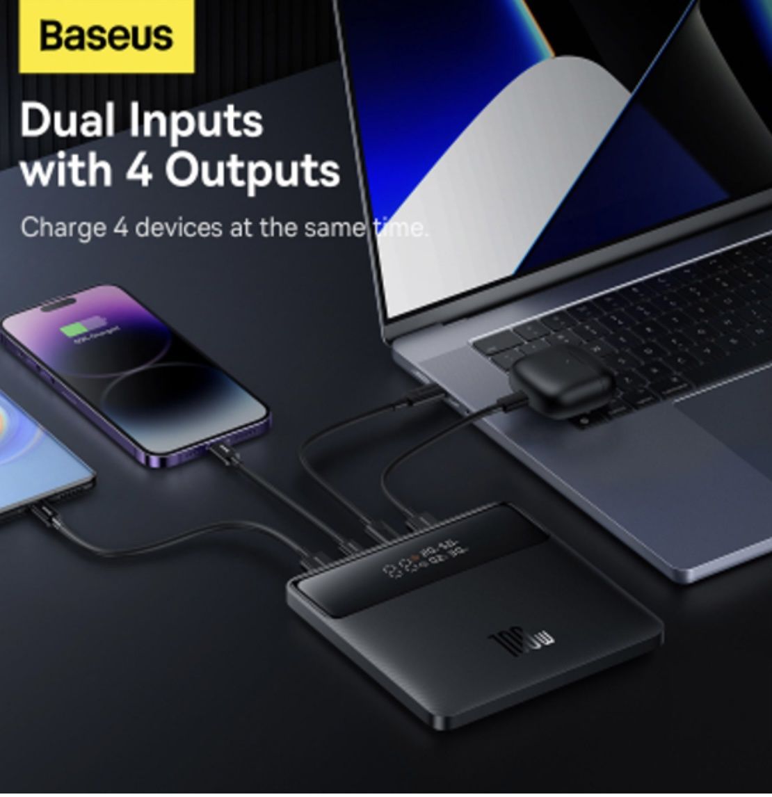 зовнішній портативний акумулятор BASEUS BLADE POWER DIGITAL DISPLAY FA