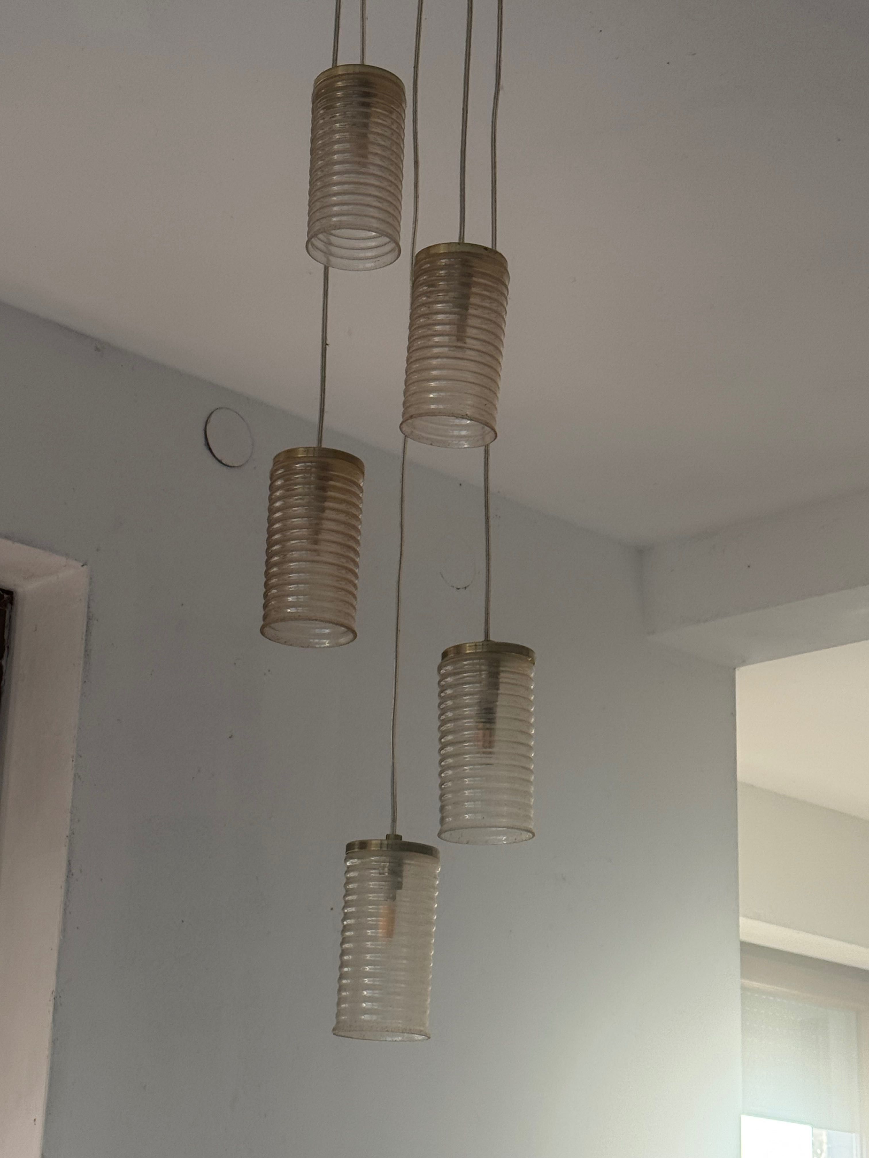 Lampa wisząca, 5 kloszy