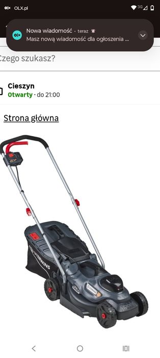 Sprzedam kosiarkę na akumulator