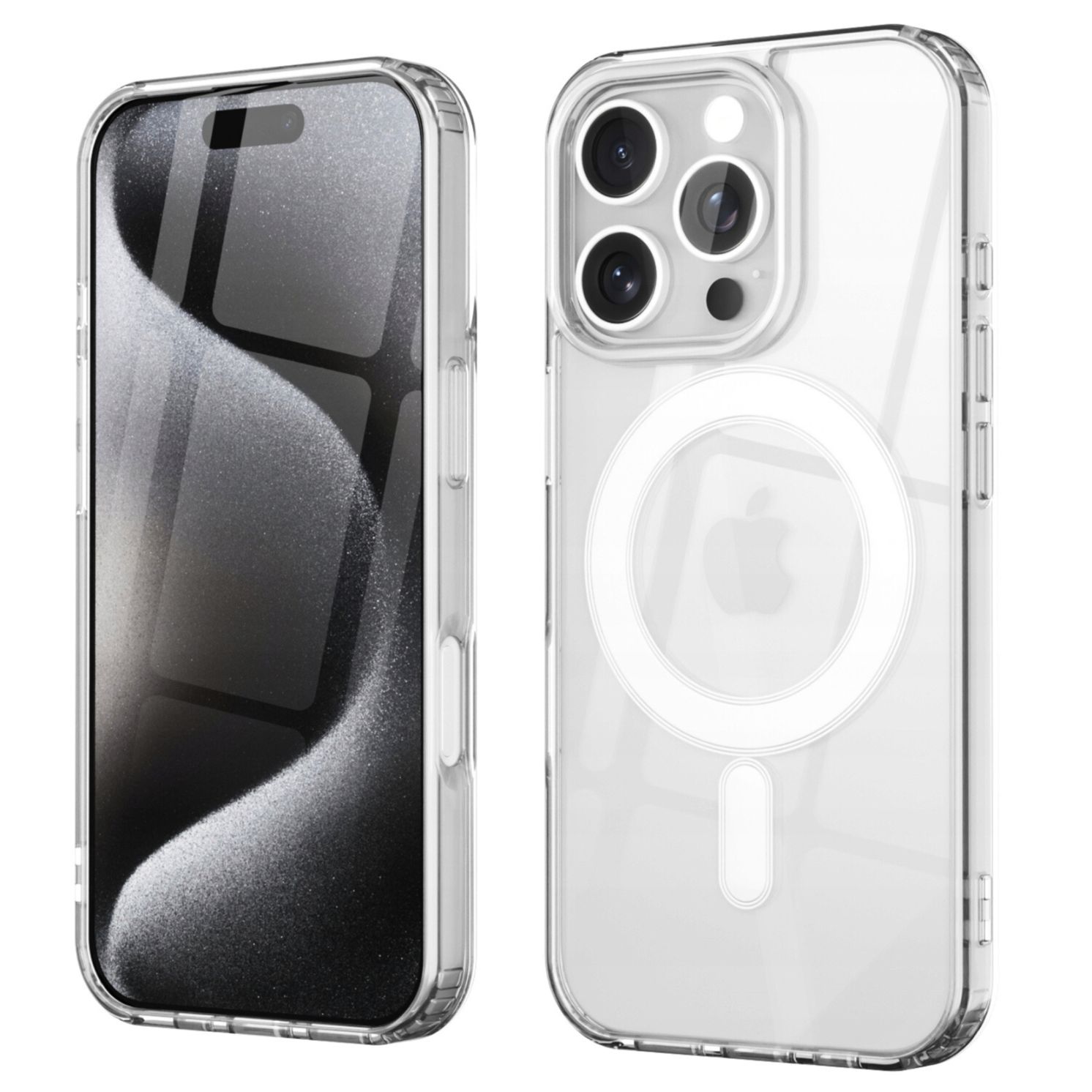 Etui do iPhone 16 Pro Max MagSafe Hybrydowe przezroczyste