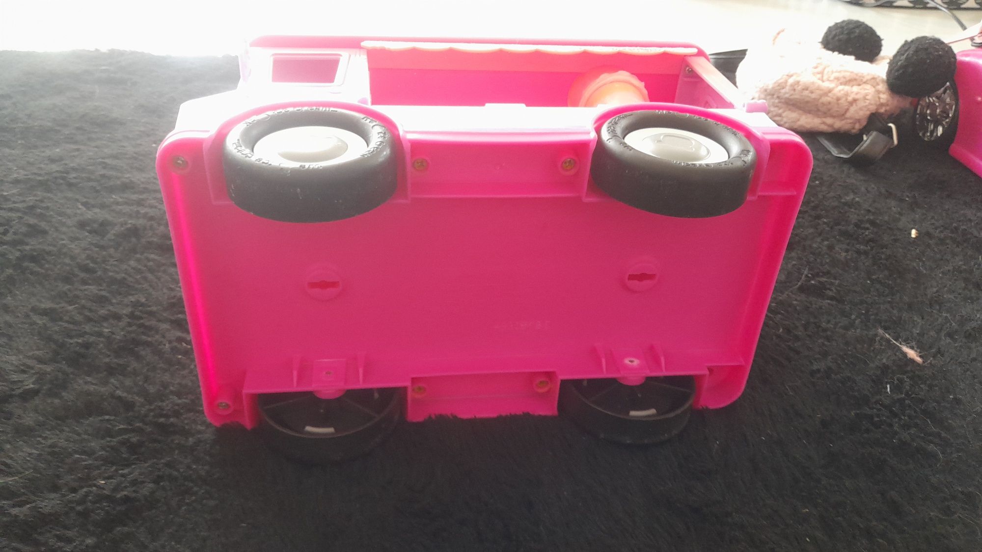 Autko dla lalek Camper Kamper Truck różowy